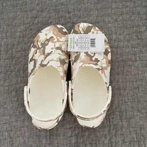 White Camo Crocs